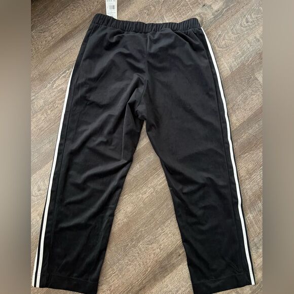 Adidas Plus Y2K Glam Velour Wide-Leg Track Pants- Size 1X - Picture 6 of 11